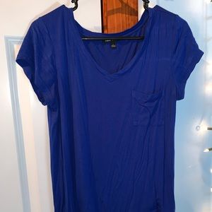 Royal blue shirt with pocket